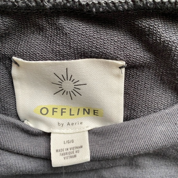 Aerie grey and white tie dye sweatshirt - Picture 4 of 5